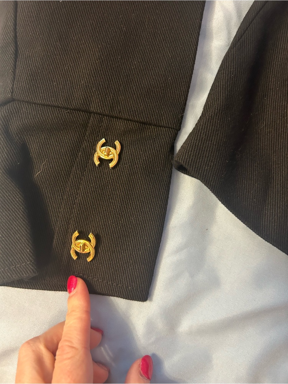 Black Military-Style Gold Hardware Cropped Jacket - Unbranded New - Size Small - Picture 4 of 9
